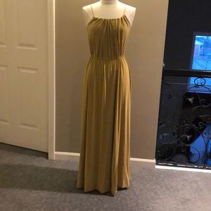 H&M mustard yellow maxi dress